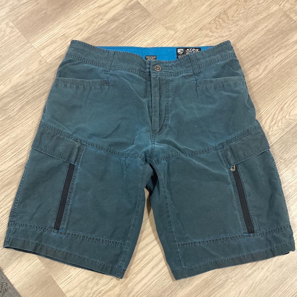 Kuhl Blue Cargo Shorts Relaxed Fit